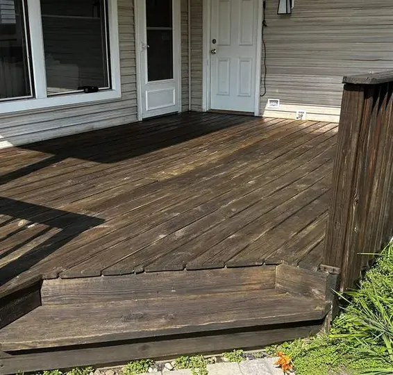 Deck staining job